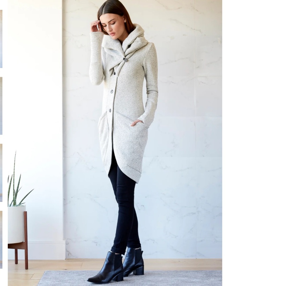 REBECCA KING Three Way Sweater in Salt & Pepper